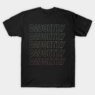 Daughtry Name Pattern T-Shirt